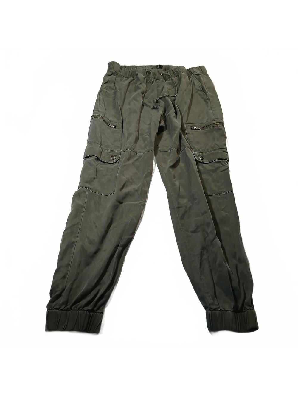 Banana Republic Streetwear Cargo Pants Olive Green Jogger Ankle Size M